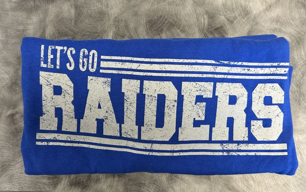 Let&rsquo;s Go Blue Raiders tee!